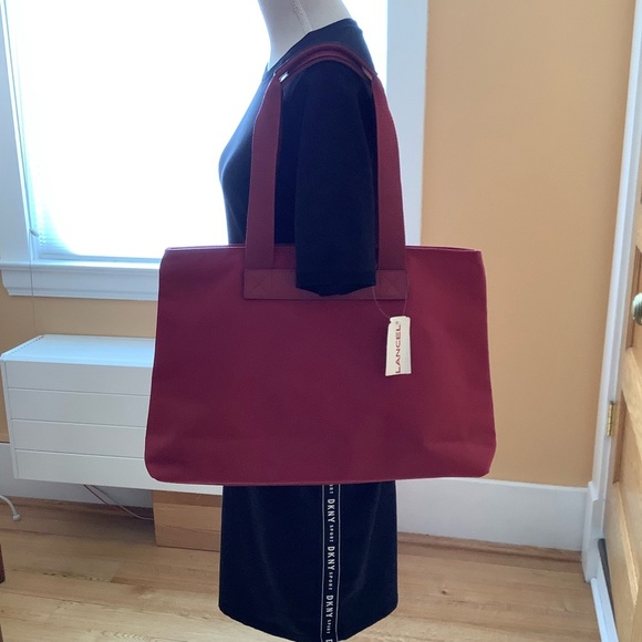 LANCEL Palmyre Architectural Tote Bag - Picture 3 of 14